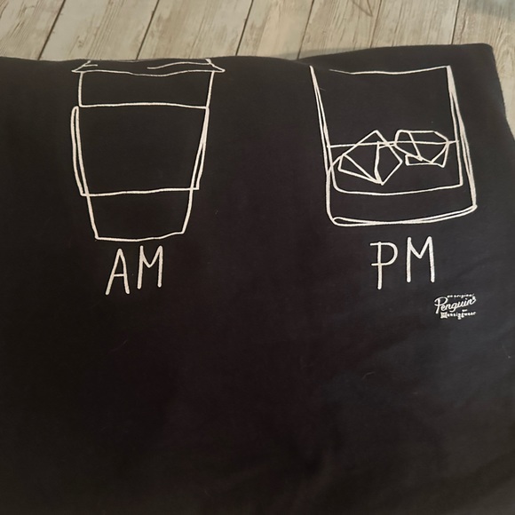 HP•XXL•PENGUIN•AM COFFEE TO PM WHISKEY NAVY BLUE TEE•SOLD OUT IN STORES• - Picture 6 of 16